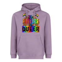 Lavender the fuuture is queer Heavyweight Hoodie - AdoDesignShop