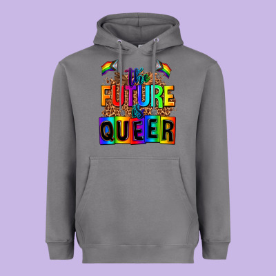 The Fuuture Is Queer Heavyweight Hoodie Designed By Adodesignshop