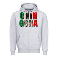 Heather Grey chingona Zipper Hoodie - CTS Tumbler Store