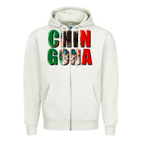 Oatmeal Heather chingona Zipper Hoodie - CTS Tumbler Store