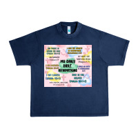 Navy daily bible affirmations Urban Heavy Tee - MaliasSmallBusiness
