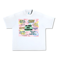 White daily bible affirmations Urban Heavy Tee - MaliasSmallBusiness