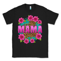 Black mama leopard background Classic Tee - texasbilliewilder