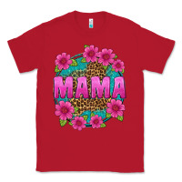 Red mama leopard background Classic Tee - texasbilliewilder