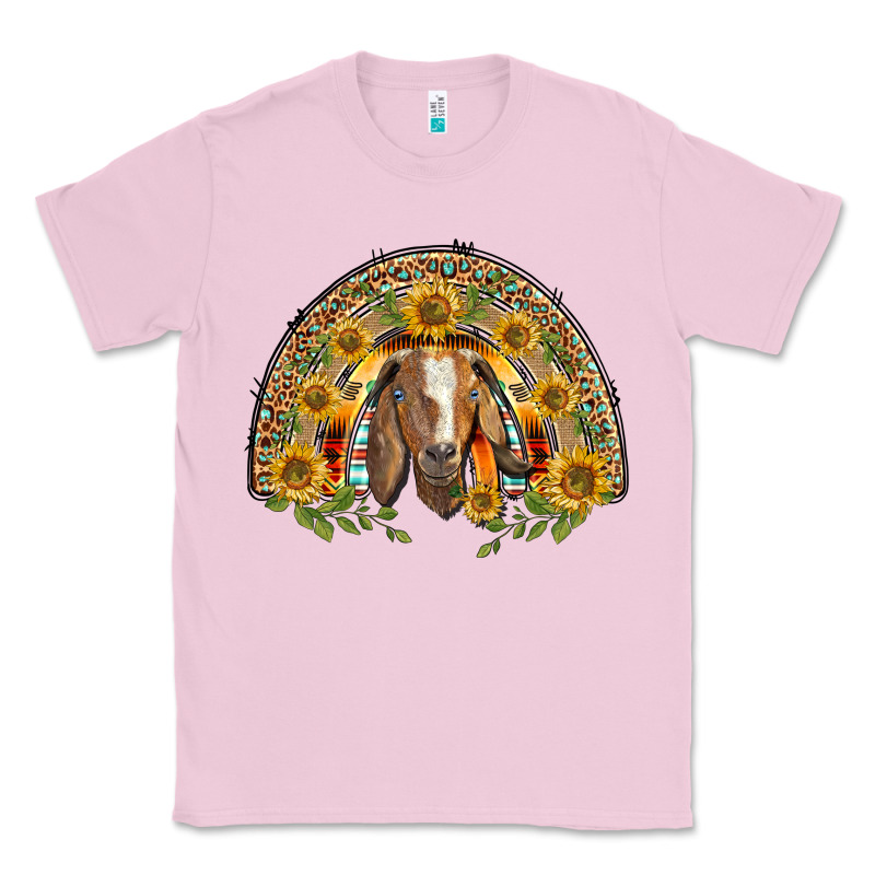 Western Leopard Sunflower Goat Rainbow Classic Tee by BarkalooDesign | Teevron