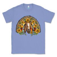 Colony Blue Western Leopard Sunflower Goat Rainbow Classic Tee - BarkalooDesign