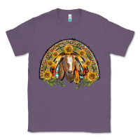 Lavender Western Leopard Sunflower Goat Rainbow Classic Tee - BarkalooDesign