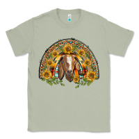 Matcha Western Leopard Sunflower Goat Rainbow Classic Tee - BarkalooDesign
