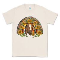 Natural Western Leopard Sunflower Goat Rainbow Classic Tee - BarkalooDesign