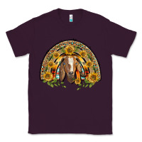 Plum Western Leopard Sunflower Goat Rainbow Classic Tee - BarkalooDesign