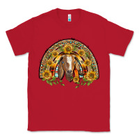 Red Western Leopard Sunflower Goat Rainbow Classic Tee - BarkalooDesign