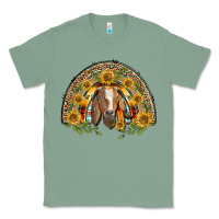 Sage Western Leopard Sunflower Goat Rainbow Classic Tee - BarkalooDesign