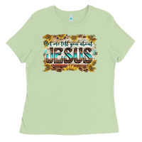 Matcha let me tell you about jesus Ladies Tee - BarkalooDesign