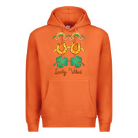 Carrot lucky vibes st. patrick's day Premium Hoodie - MaliasSmallBusiness