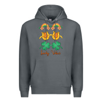 Rock lucky vibes st. patrick's day Premium Hoodie - MaliasSmallBusiness