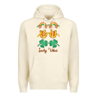 Sandshell lucky vibes st. patrick's day Premium Hoodie - MaliasSmallBusiness