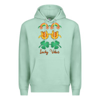 Seafoam lucky vibes st. patrick's day Premium Hoodie - MaliasSmallBusiness
