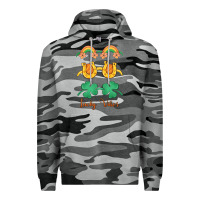 Slate Camo lucky vibes st. patrick's day Premium Hoodie - MaliasSmallBusiness