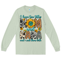Matcha i have two titles mom and nana and i rock them bot Long Sleeve Tee - Zillion Design Studio
