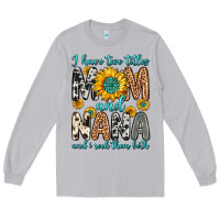 Moon Dust i have two titles mom and nana and i rock them bot Long Sleeve Tee - Zillion Design Studio