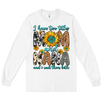 White i have two titles mom and nana and i rock them bot Long Sleeve Tee - Zillion Design Studio