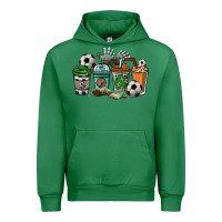 Emerald soccer coffee cups Urban Hoodie - NancyCooperArtShop