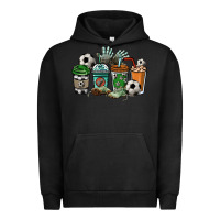 Pigment Black soccer coffee cups Urban Hoodie - NancyCooperArtShop