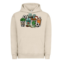 Pigment French Oak soccer coffee cups Urban Hoodie - NancyCooperArtShop