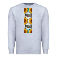Heather Grey mimi sunflower leopard  pen wrap Premium Sweatshirt - Artiststas