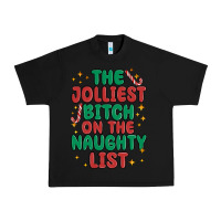 Black the jolliest bitch on the naughty list Urban Heavy Tee - MaliasSmallBusiness