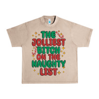 French Oak the jolliest bitch on the naughty list Urban Heavy Tee - MaliasSmallBusiness