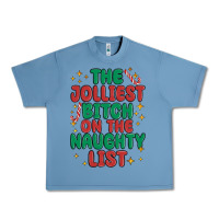 Pebble Blue the jolliest bitch on the naughty list Urban Heavy Tee - MaliasSmallBusiness