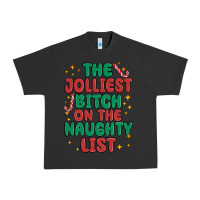 Pigment Black the jolliest bitch on the naughty list Urban Heavy Tee - MaliasSmallBusiness