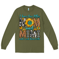 Army Green i have two titles mom and mimi and i rock them bot Long Sleeve Tee - Zillion Design Studio