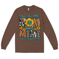 Chestnut i have two titles mom and mimi and i rock them bot Long Sleeve Tee - Zillion Design Studio
