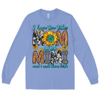 Colony Blue i have two titles mom and mimi and i rock them bot Long Sleeve Tee - Zillion Design Studio