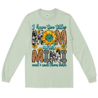 Matcha i have two titles mom and mimi and i rock them bot Long Sleeve Tee - Zillion Design Studio