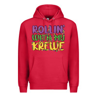 Cardinal rollin with my krewe Premium Hoodie - MaliasSmallBusiness