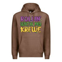 Chestnut rollin with my krewe Premium Hoodie - MaliasSmallBusiness