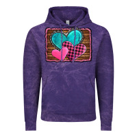 Cloud Purple valentine's day hearts turquoise heart Vintage Hoodie - AdoDesignShop