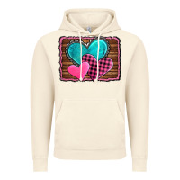Vintage Artic valentine's day hearts turquoise heart Vintage Hoodie - AdoDesignShop