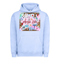 Pigment Grape Ice nurse life Urban Hoodie - MaliasSmallBusiness