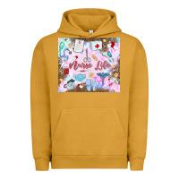 Pigment Peanut Butter nurse life Urban Hoodie - MaliasSmallBusiness