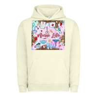 Pigment Pistachio nurse life Urban Hoodie - MaliasSmallBusiness