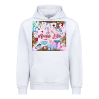White nurse life Urban Hoodie - MaliasSmallBusiness