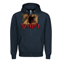 Navy senior 2023 Zipper Hoodie - Zillion Design Studio