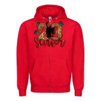 Red senior 2023 Zipper Hoodie - Zillion Design Studio