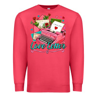 Cardinal love letter with typewriter Premium Sweatshirt - AdoDesignShop