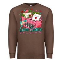 Chestnut love letter with typewriter Premium Sweatshirt - AdoDesignShop
