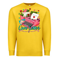 Lemon love letter with typewriter Premium Sweatshirt - AdoDesignShop